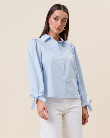 Bow sleeve blouse