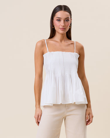 Pintuck cami top