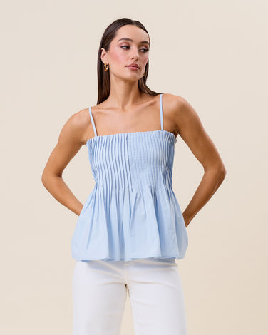 Pintuck cami top