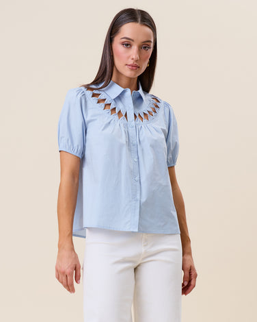 Cutwork blouse