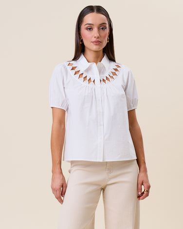 Cutwork blouse