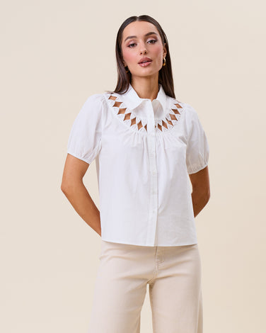 Cutwork blouse