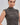 Mock neck striped button top