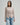 Knitted button wrap top