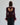 Feather Cuff Peplum Ribbed Sweater Top