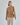 Belted Faux Suede Collarless Jacket
