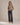 Double Buckle Wrap V-Neck Knit Sweater