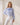 STRIPED BOW TIE PUFF SLEEVE BLOUSE