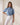 FUNTIONAL BOTTON HIGH NECK DENIM TOP