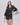 Perforated Faux Leather Mini Dress