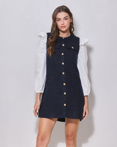 Tweed 2-in-1 Mini Dress