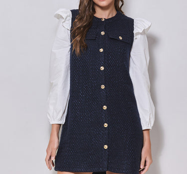 Tweed 2-in-1 Mini Dress