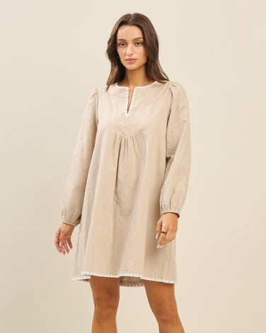 Whipstitch mini dress