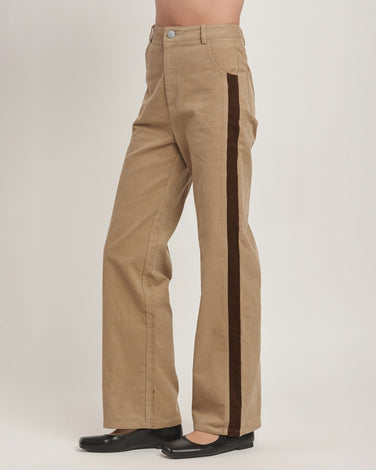 Thin Corduroy Side Stripe Pants