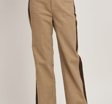 Thin Corduroy Side Stripe Pants