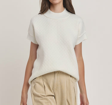 Mock Neck Sweater Top