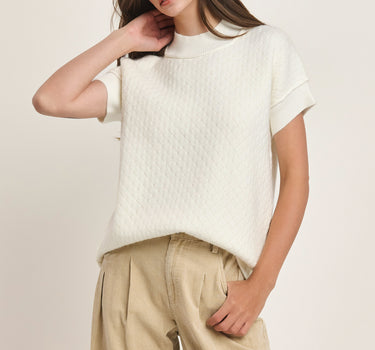 Mock Neck Sweater Top