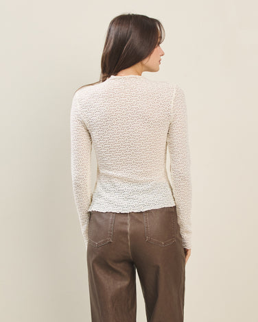 Novelty Lace Knit Top