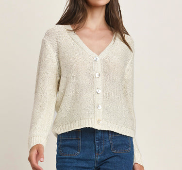 V-neck Sequin Cardigan