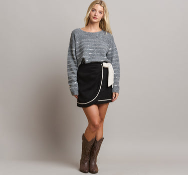 Bow Tie Mini Skirt