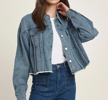 Braided Denim Jacket