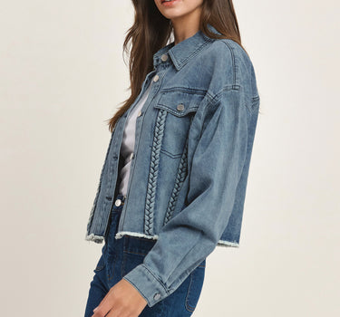 Braided Denim Jacket