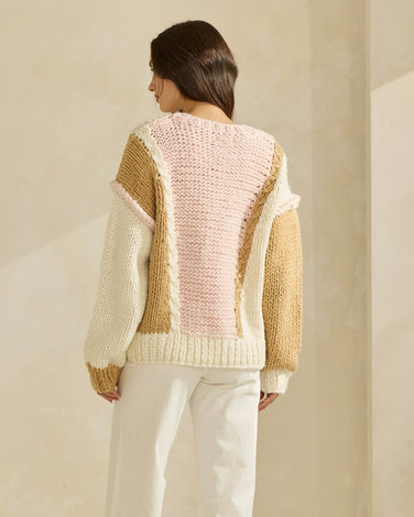 Colorblock Chunky Sweater