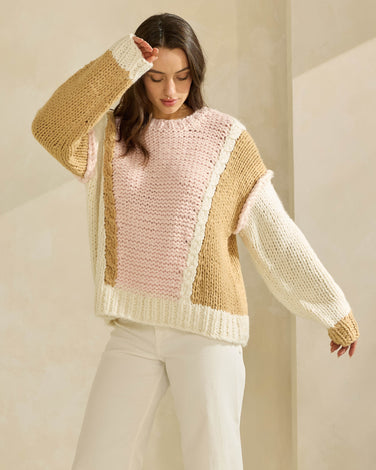 Colorblock Chunky Sweater