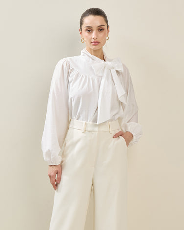Bow-Tie Neck Blouse