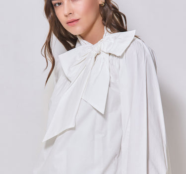 Bow-Tie Neck Blouse