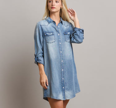 Denim Shirt Dress