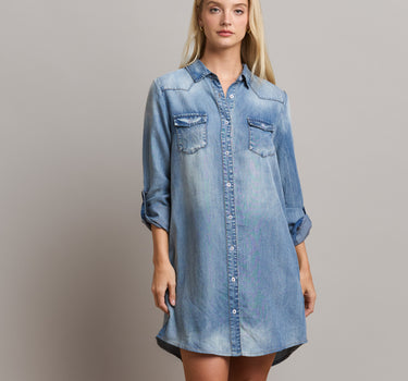 Denim Shirt Dress